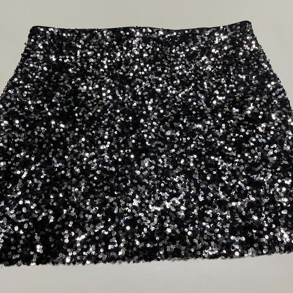 Black Sequin Skirt - Picture 1 of 7